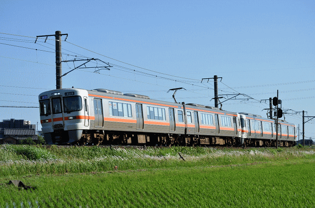 関西本線の普通電車（白鳥信号所にて）