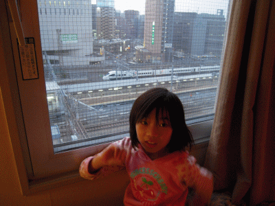 博多グリーンホテル2号館の窓の景色