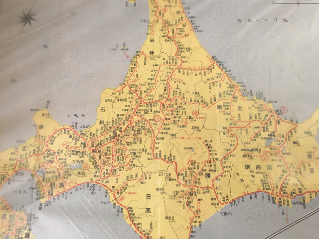昭和28年の、北海道の日本国有鉄道路線図