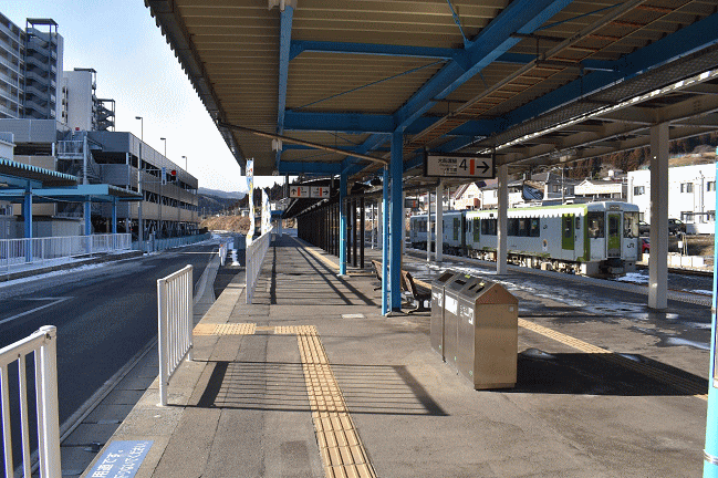 気仙沼駅のホーム