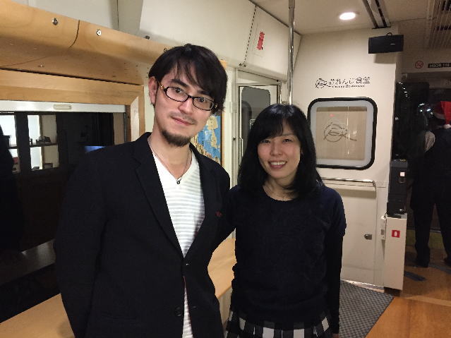 ジャズピアニスト・松本圭使さんとツーショット写真