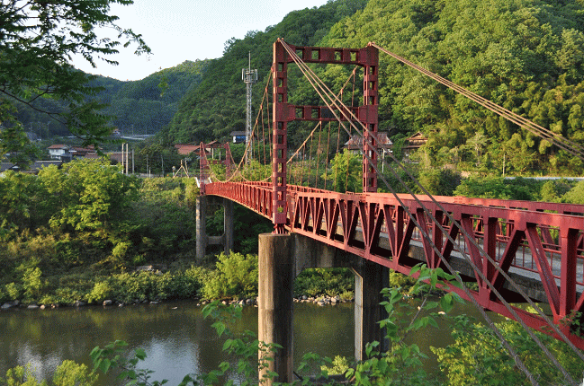 所木駅付近の江の川の橋