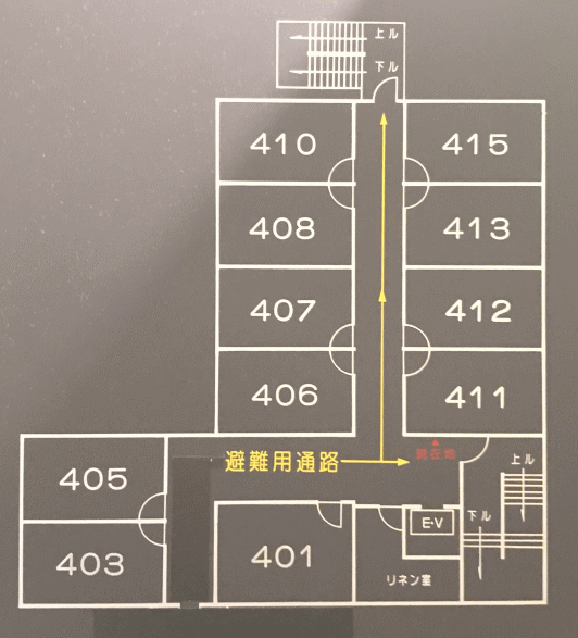セレクトイン本八戸駅前の客室配置図