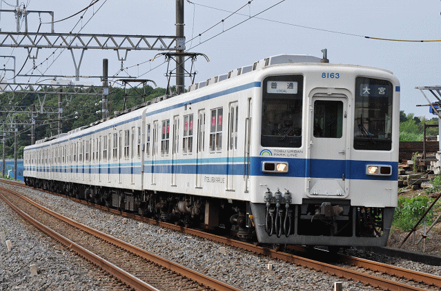 東武アーバンパークラインの8000系の幕車