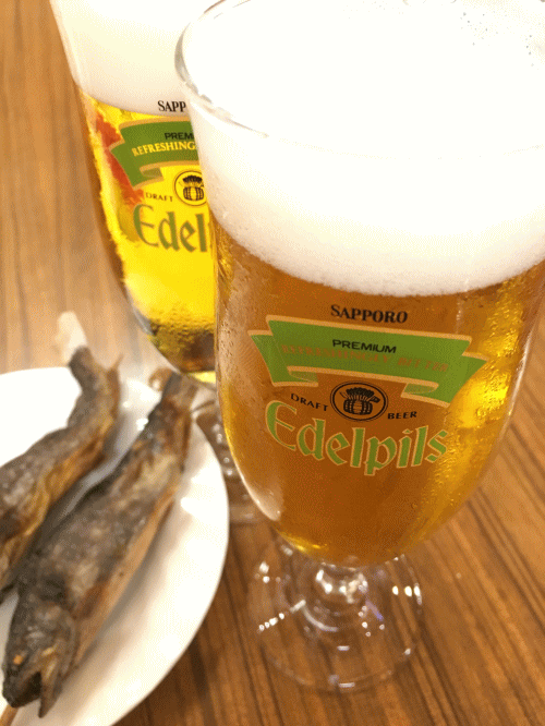 鬼怒川温泉ホテルの夕食バイキングの時に飲んだビール