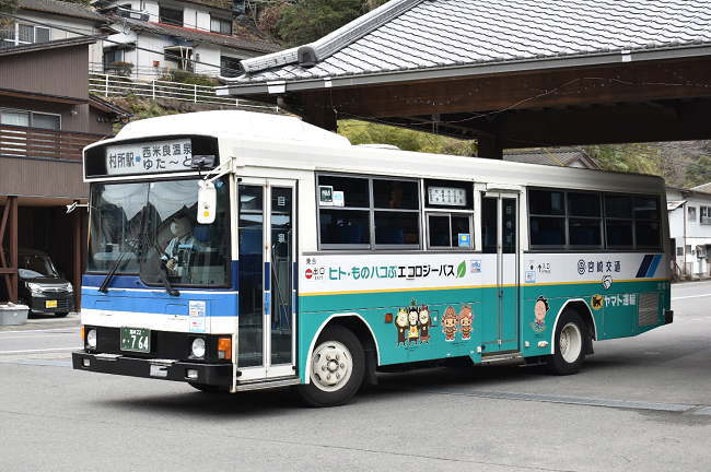 宮崎交通の方向幕装備の764号車は1987年式