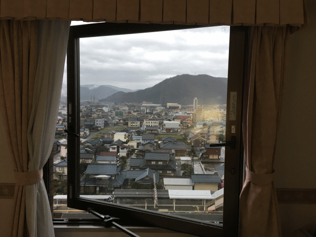 ホテルアルファワン鯖江の窓