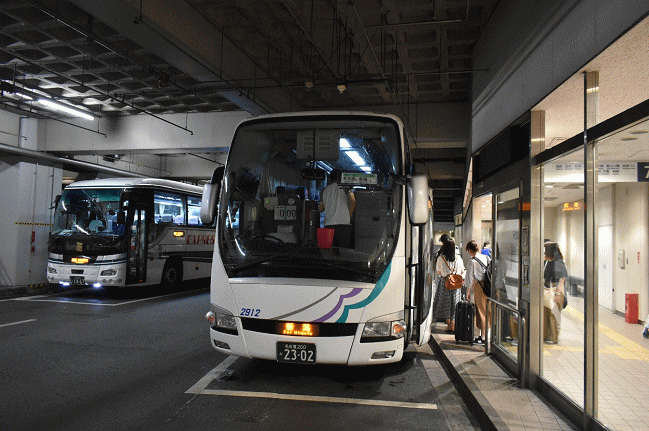 名鉄バスセンターからの新潟行夜行バス
