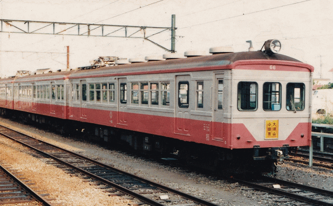 1987年の伊豆箱根鉄道大雄山線