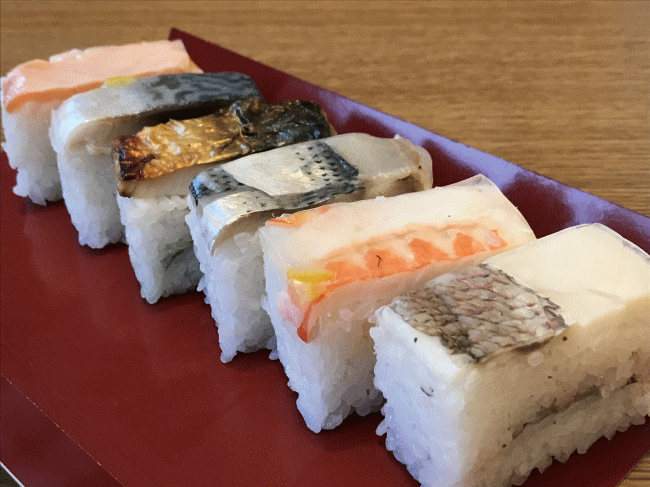 豊後水道味めぐりの押し寿司の押し寿司