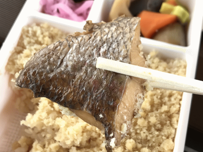 特製鯛めしの真鯛の煮付け