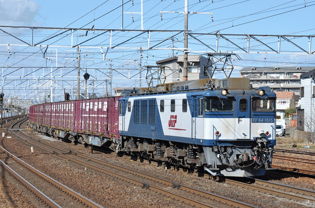 EF64牽引の南松本行81列車（清州駅）