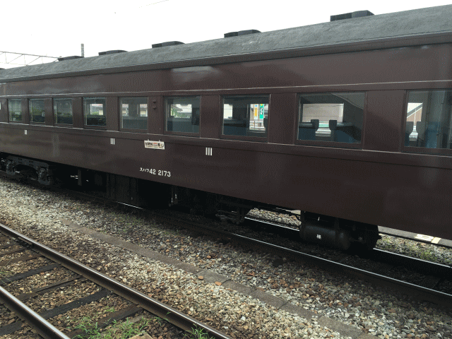 磐越西線の旧型客車、スハフ42
