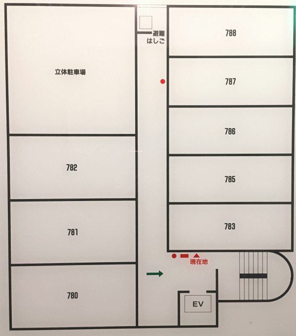 ホテルリブマックス札幌駅前の7階の客室配置図