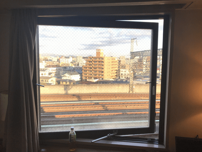 ホテルパレス仙台の窓