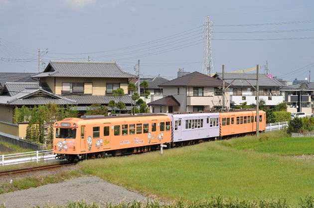 四日市あすなろう鉄道を撮影、西日野駅付近
