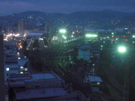 長崎駅方面の眺望