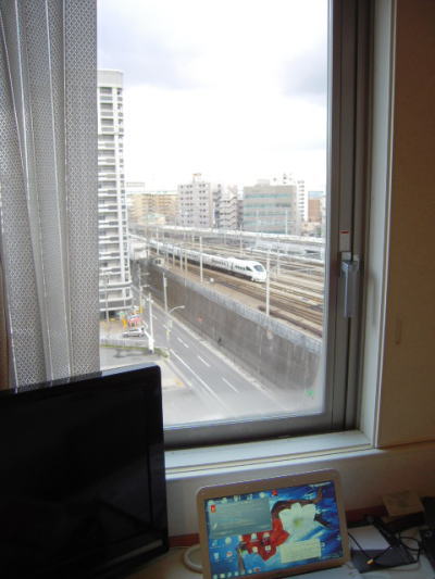 西鉄ホテルクルーム博多の窓の様子