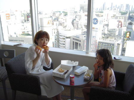 渋谷エクセルホテル東急のお部屋で食事