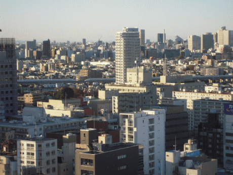 ホテルヴィアイン東京大井町から眺める東海道新幹線