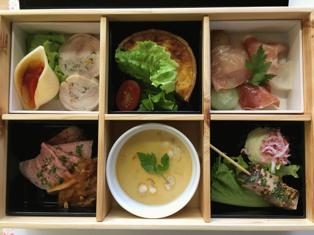 伊豆クレイルのランチコースの料理