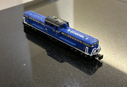 北斗星カラーDD51の鉄道模型