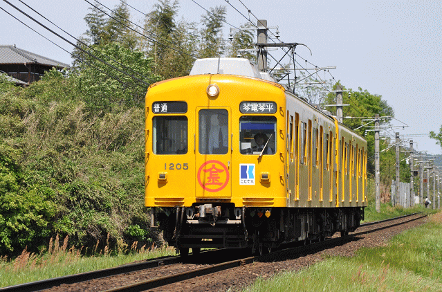 元京急電車（羽床～滝宮の撮影地）