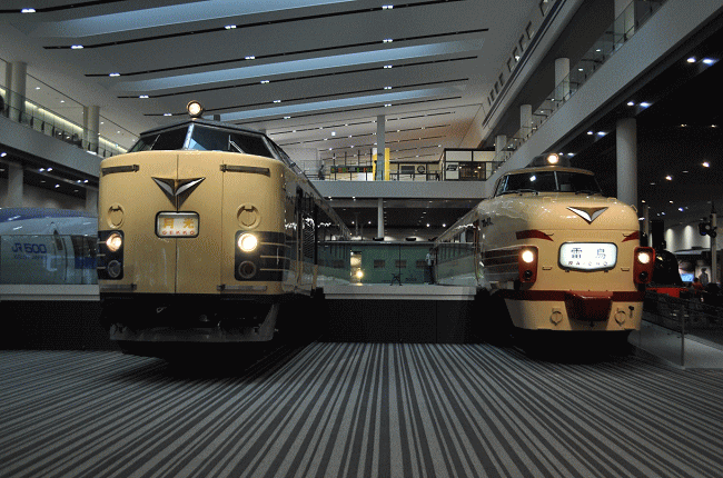 581系と485系電車（京都鉄道博物館）