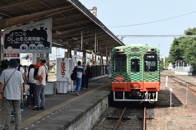 真岡鉄道の下館駅