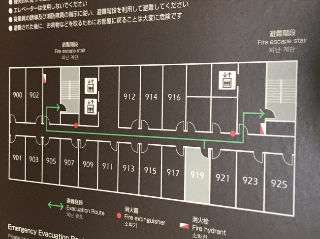 ロッテシティホテル錦糸町の客室配置図
