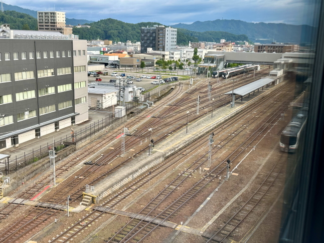 ホテルメルキュール飛騨高山のトレインビュー