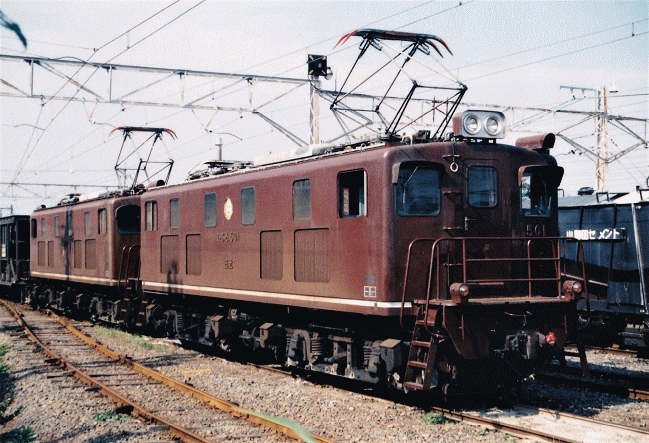 三岐鉄道東藤原駅で撮影したED500形電気機関車