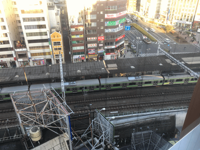 ホテルマイステイズ五反田駅前の窓から見た景色