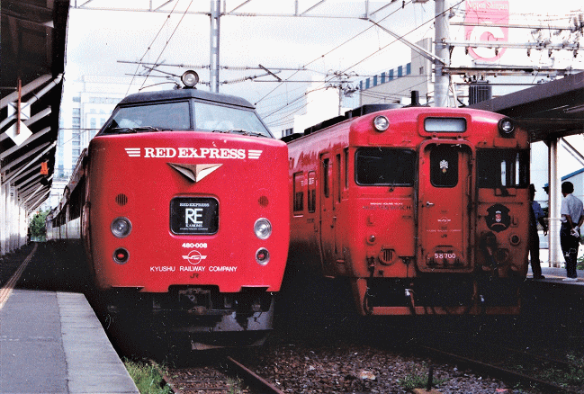 急行列車の任を解かれたキハ58系は塗色変更