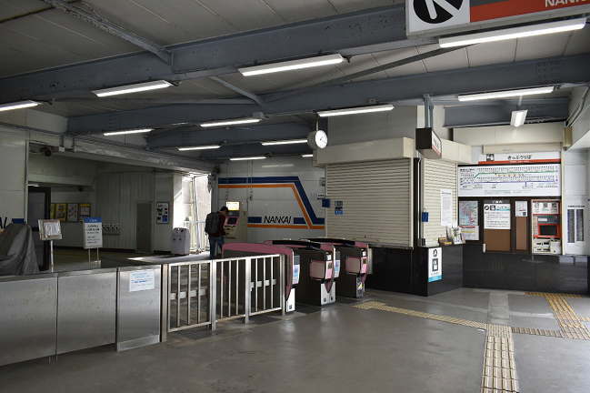和歌山港駅の改札口