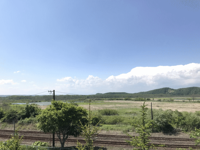 塘路駅の展望台から見た釧路湿原