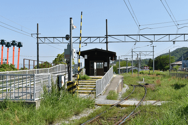 近江鉄道の鳥居本駅