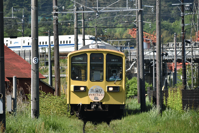 近江鉄道と東海道新幹線