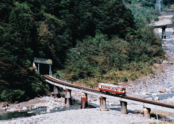 小滝駅付近の鉄橋の撮影地（2009年）