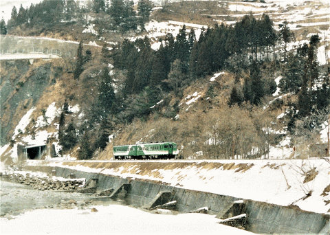 大糸線・北小谷～平岩（1990年）