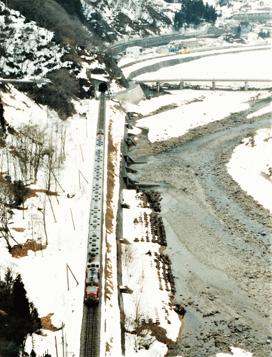 大糸線のプッシュプルのシュプール号（1990年）