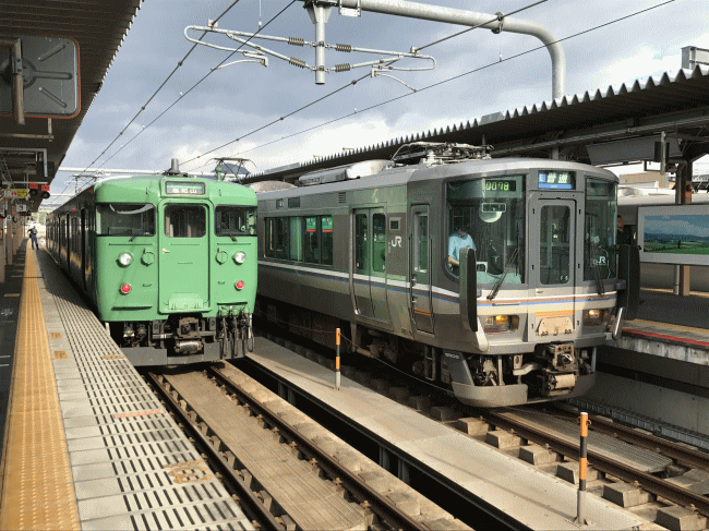 福知山駅に発着する電車