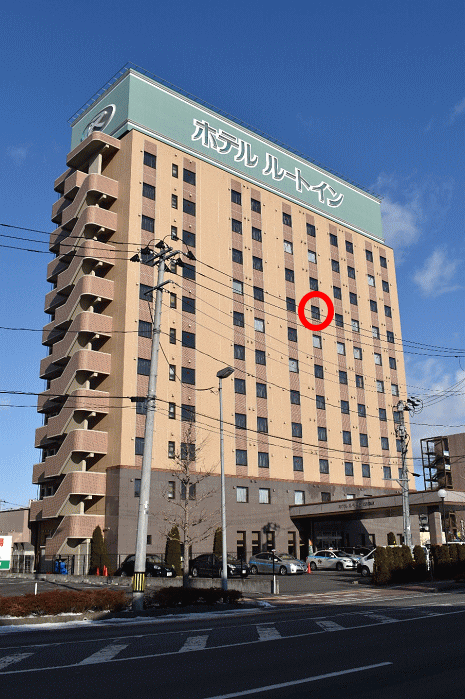 ホテルルートイン古川駅前の外観