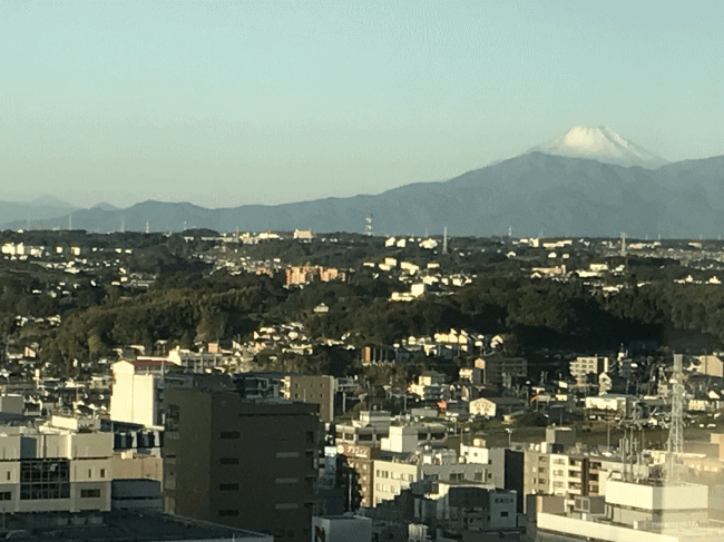 新横浜プリンスホテルから見る富士山