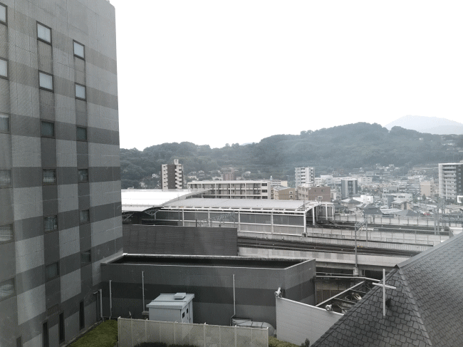 ザ・ニューホテル熊本の窓の外の景色