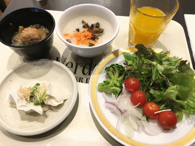 東武ホテルレバント東京の朝食バイキングで食べた和食