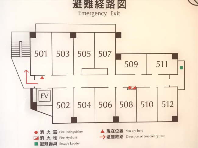 東横イン浜松駅北口の客室配置図