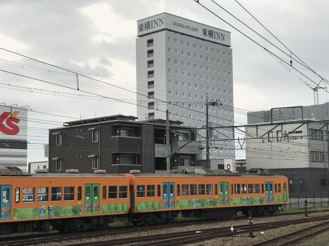 東横イン彦根駅東口と近江鉄道