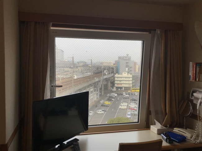 東横イン小倉駅新幹線口の窓の様子
