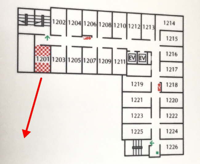 東横イン札幌駅北口の客室配置図（12階）